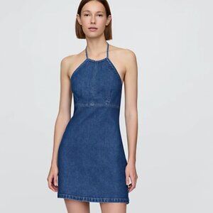 GAP Denim Halter Mini Dress